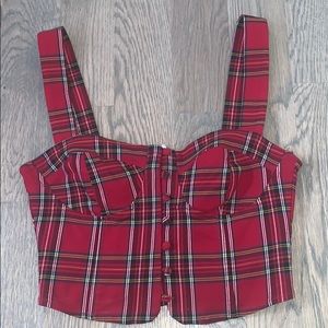 Plaid Bustier